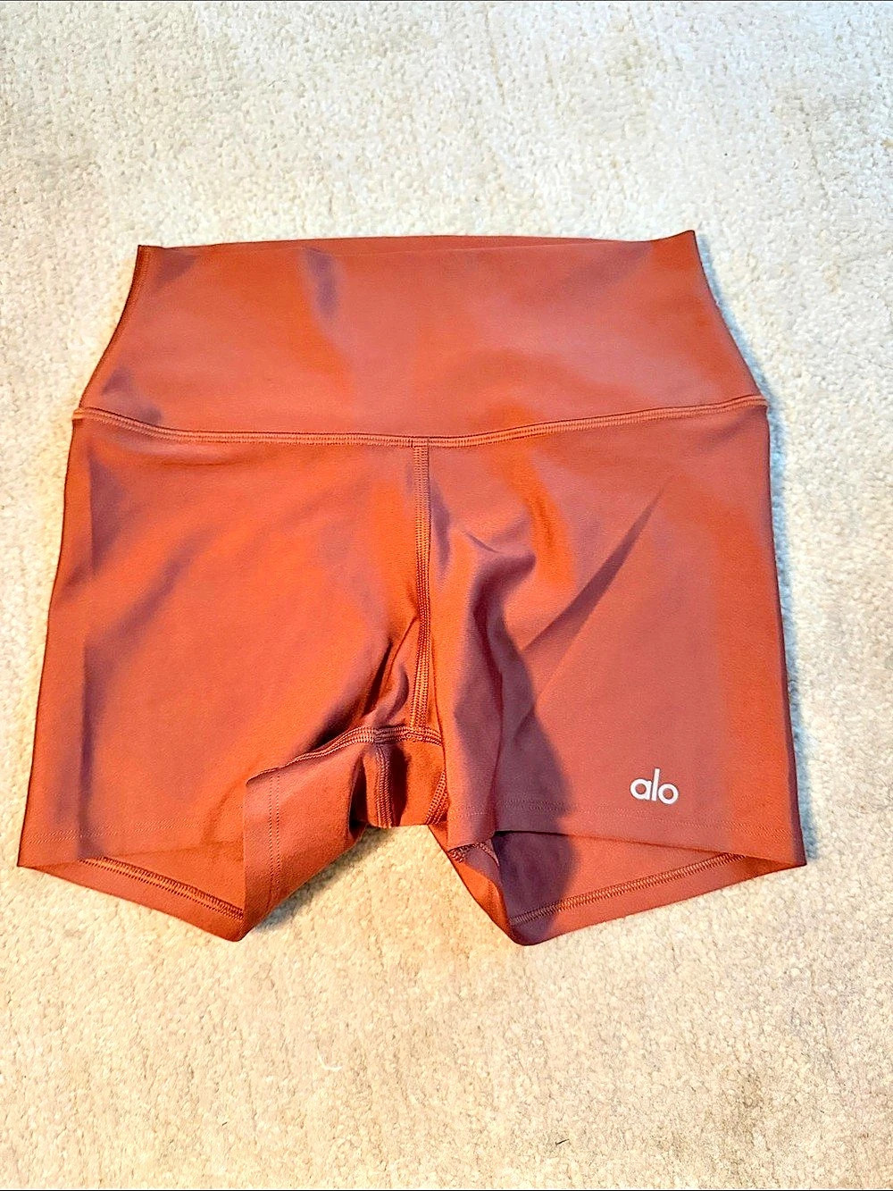 Alo Brown Bike Shorts Like New